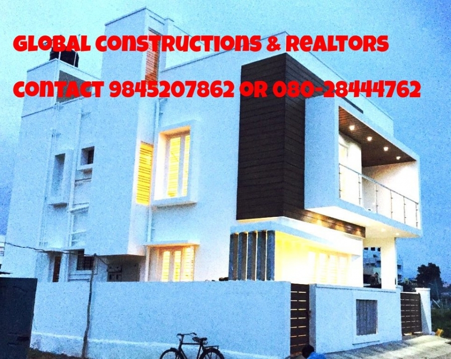 1350 sqft brand new duplex house for rent in blessing garden, hennur Global Constructions and